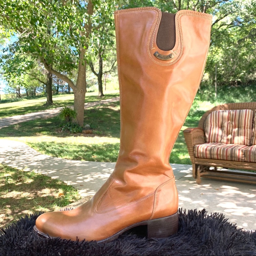 Italian Nero Giardini Saddle Tan Leather Boots